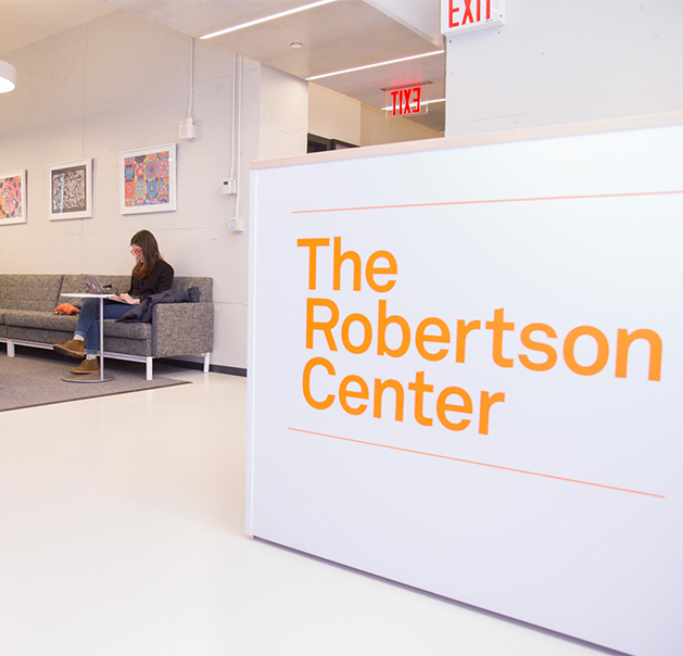 The entryway to the Robertson Center.